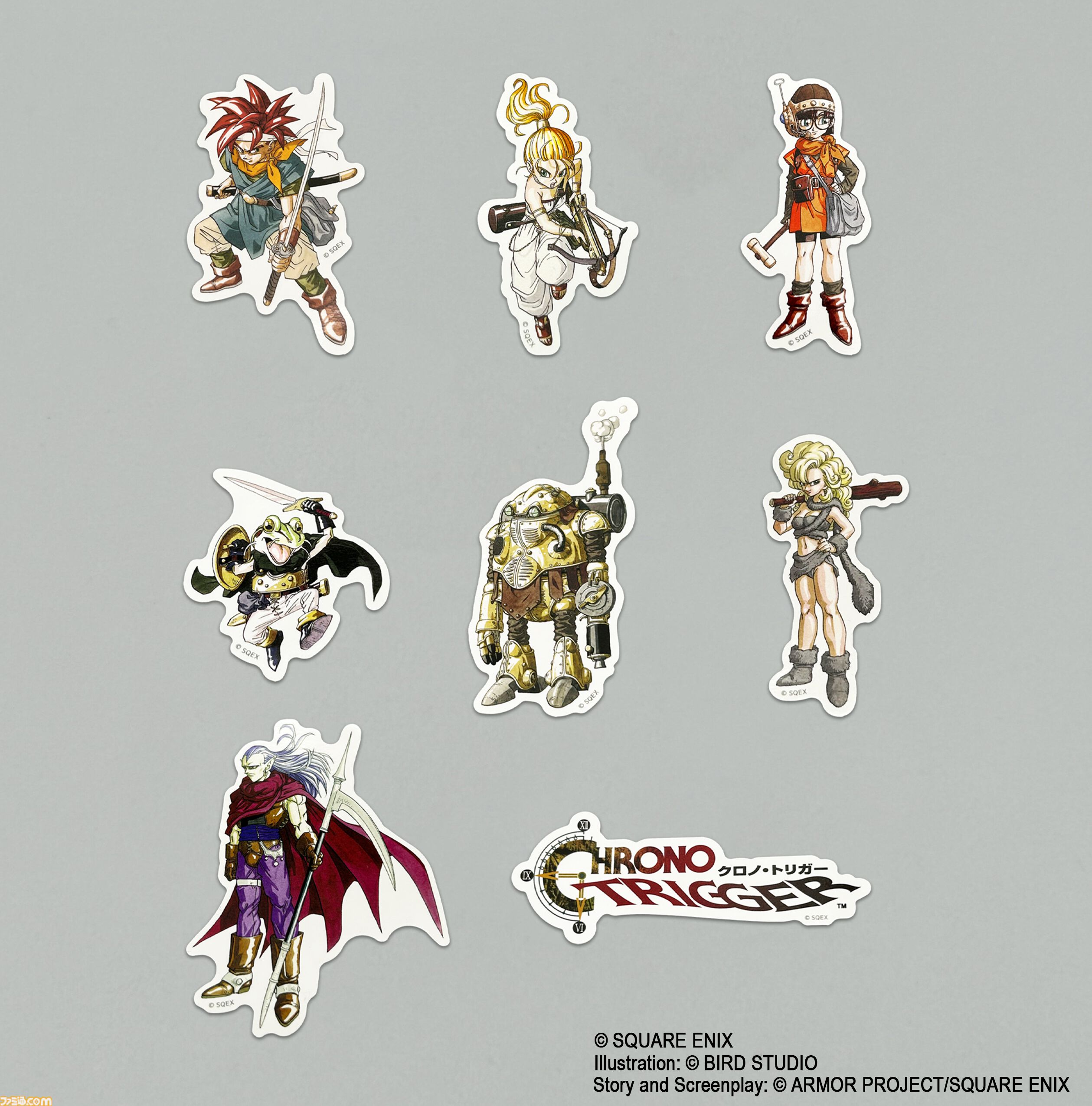 『クロノ・トリガー』カエルやロボのぬいぐるみ、7人の仲間たちのアクスタ、チャームコレクションやマウスパッドなど新作グッズが一挙登場