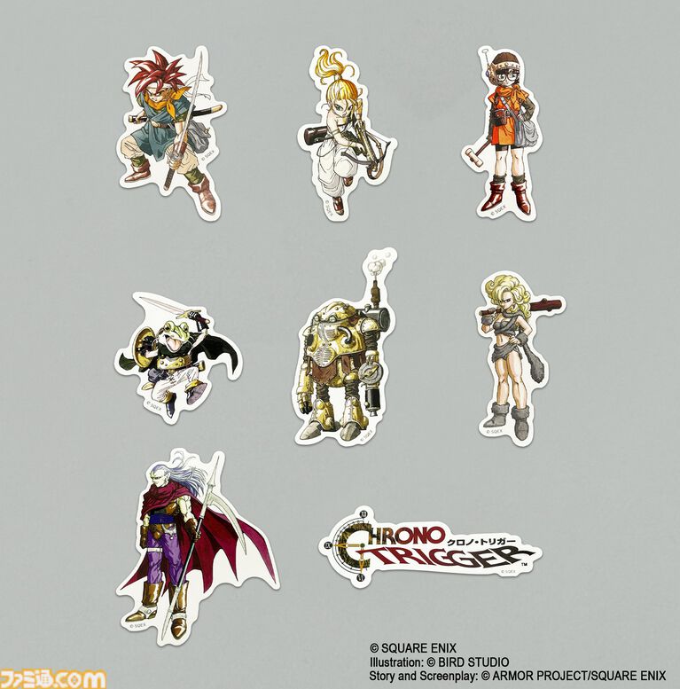 『クロノ・トリガー』カエルやロボのぬいぐるみ、7人の仲間たちのアクスタ、チャームコレクションやマウスパッドなど新作グッズが一挙登場