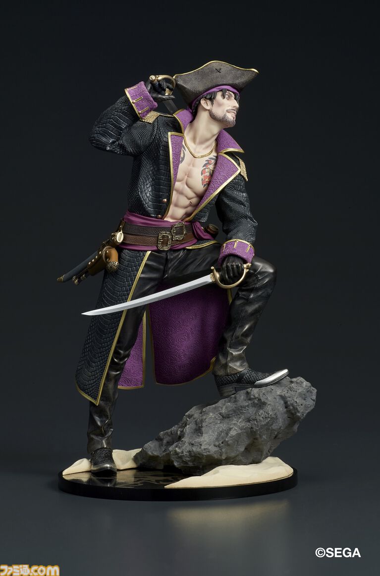 『龍が如く8外伝』キャプテン真島フィギュアがエビテンで予約受付中。限定特典はフィギュアのバックに飾ってもよし、敷いてもよしの“ゴロー丸布ポスター”