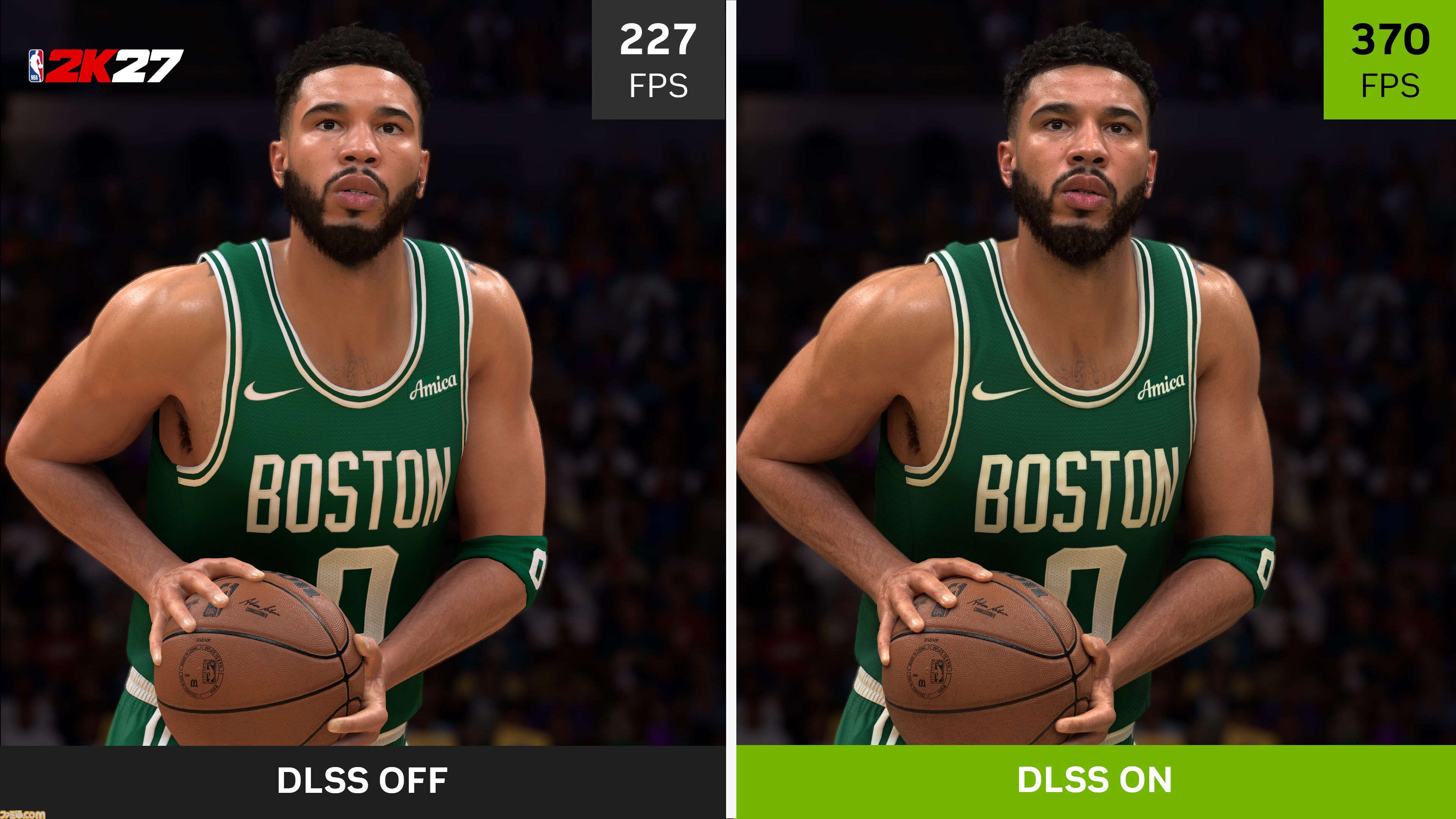 NVIDIA DLSS 5が9月4日より『NBA 2K27』に対応開始。4K表示にレイトレーシング設定も載せた状態で、さらにFPSを向上させる驚異の技術