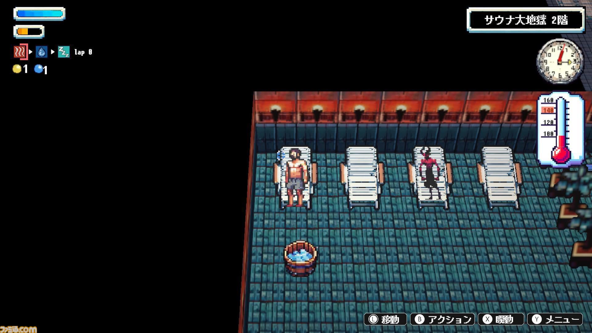 タオルを振り回しロウリュウ＆アウフグースの熱風で魔界のゾンビや悪魔を撃退。2DサウナアクションRPG『Sauna of the DEAD』アーリーアクセスがSteamで開始