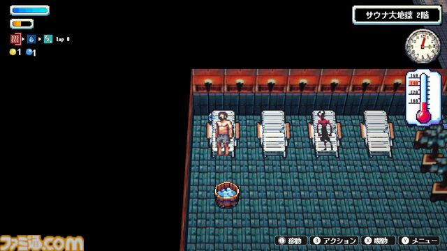 タオルを振り回しロウリュウ＆アウフグースの熱風で魔界のゾンビや悪魔を撃退。2DサウナアクションRPG『Sauna of the DEAD』アーリーアクセスがSteamで開始