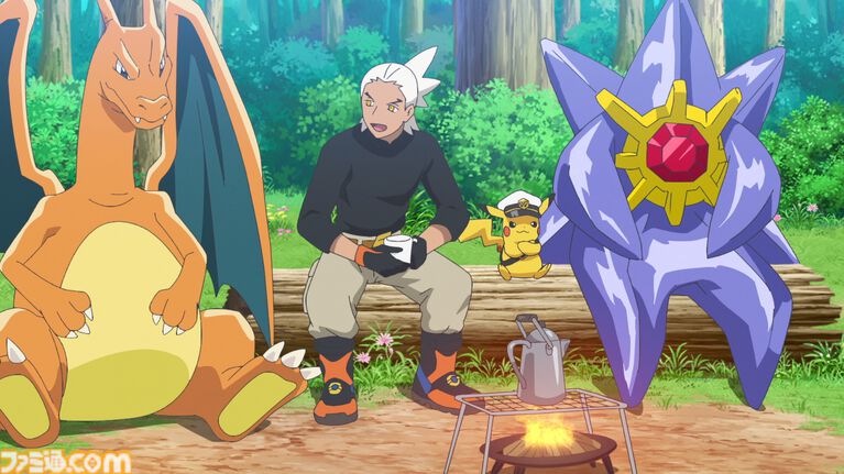 【アニポケ】『ポケモンGO』コラボ回が9月18日放送。ウィロー博士が登場、ゲーム内ではフリードのゴーグルをつけたヒトカゲが出現