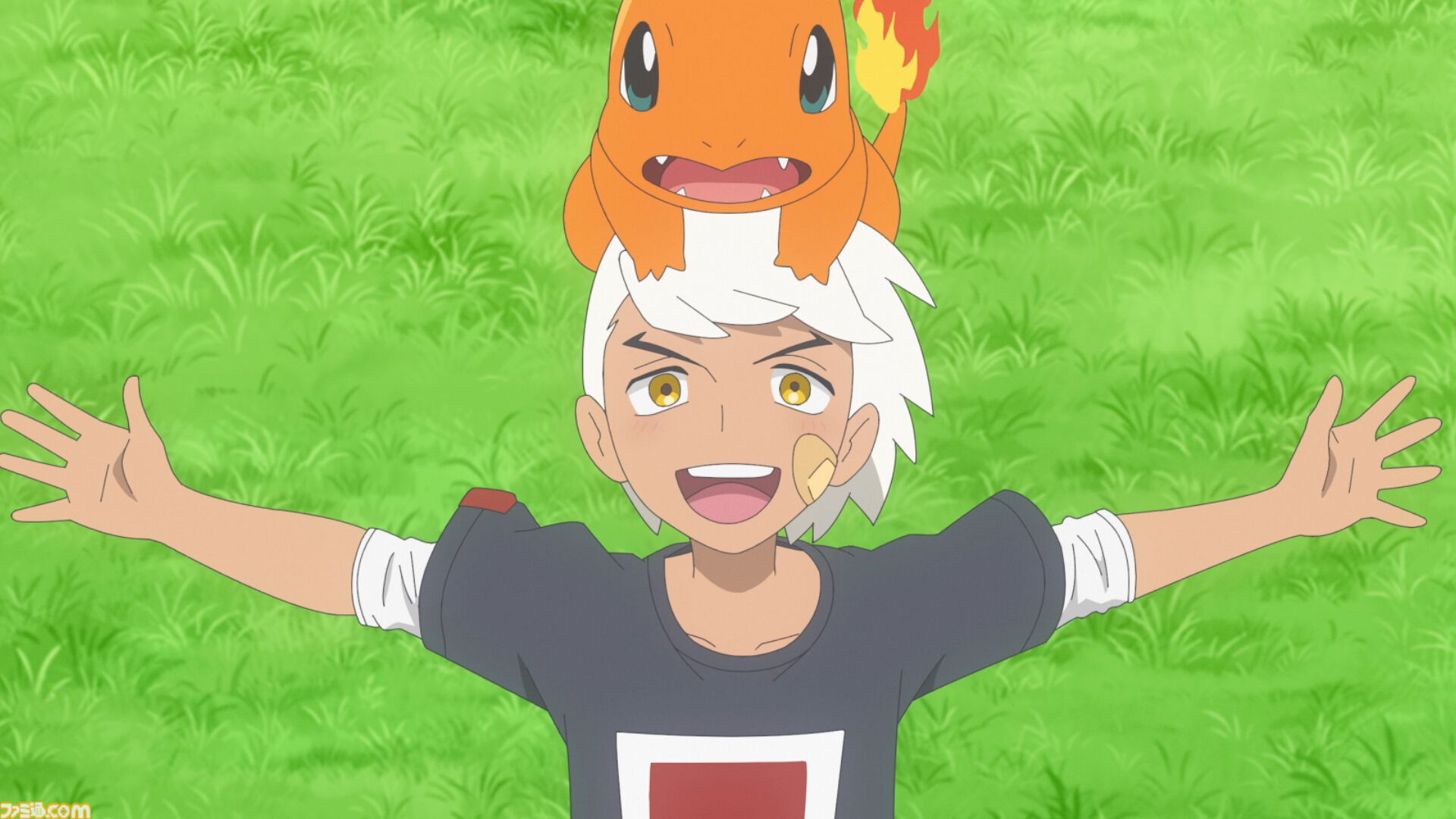 【アニポケ】『ポケモンGO』コラボ回が9月18日放送。ウィロー博士が登場、ゲーム内ではフリードのゴーグルをつけたヒトカゲが出現