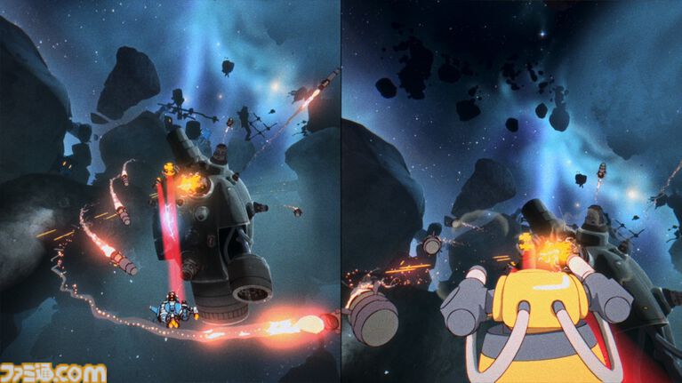 『オービタルズ』1980～90年代アニメ風に描かれるふたり協力アクションがSwitch2にて本日（9/3）発売。固い絆で宇宙の脅威に立ち向う大冒険