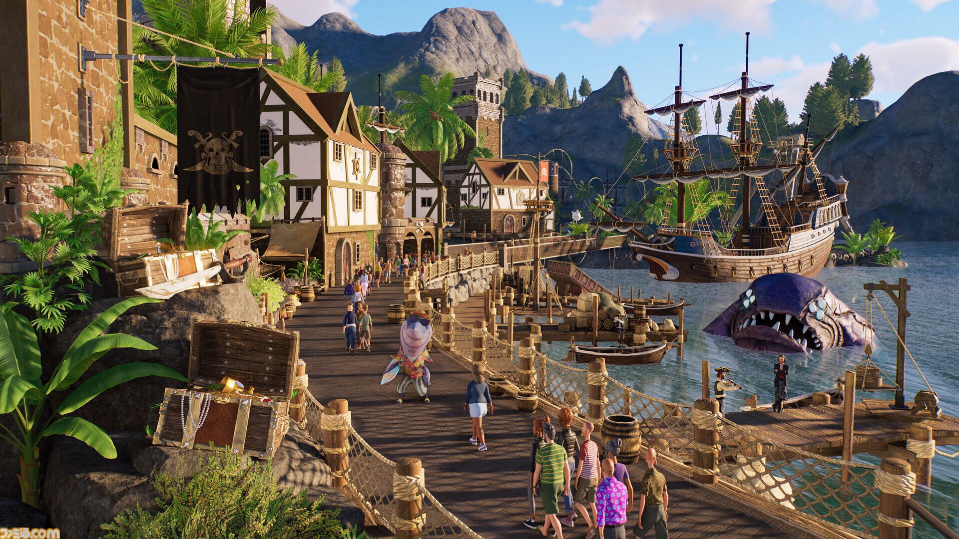 ディズニーとFrontierのコラボゲームが発表。テーマパーク運営シミュレーション『プラネットコースター』などの経験を活かして開発を進める