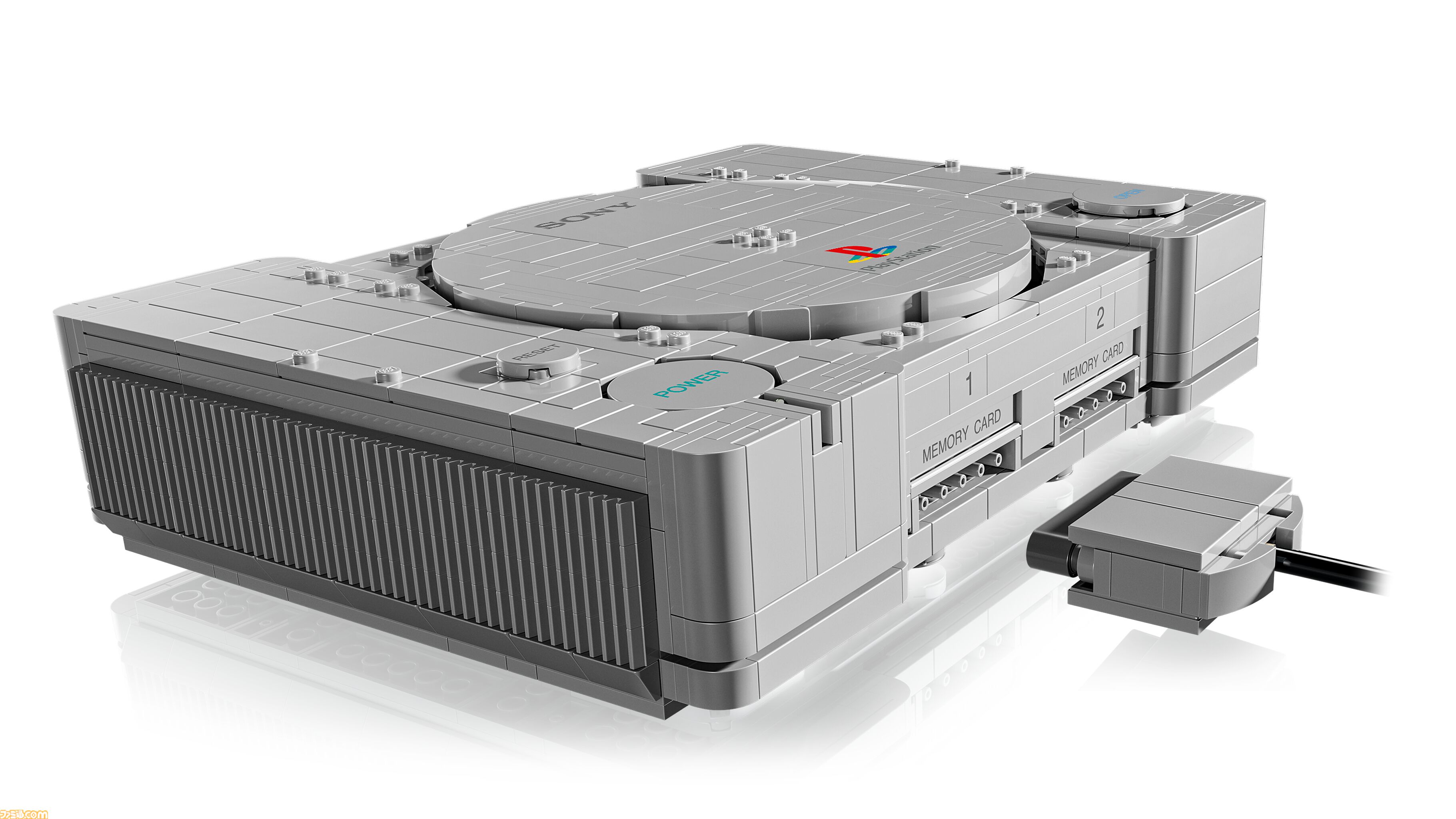 レゴブロックで初代プレイステーションを再現した『レゴ PlayStation』が10月4日発売。内部には『グランツーリスモ』や『サルゲッチュ』モチーフのジオラマも