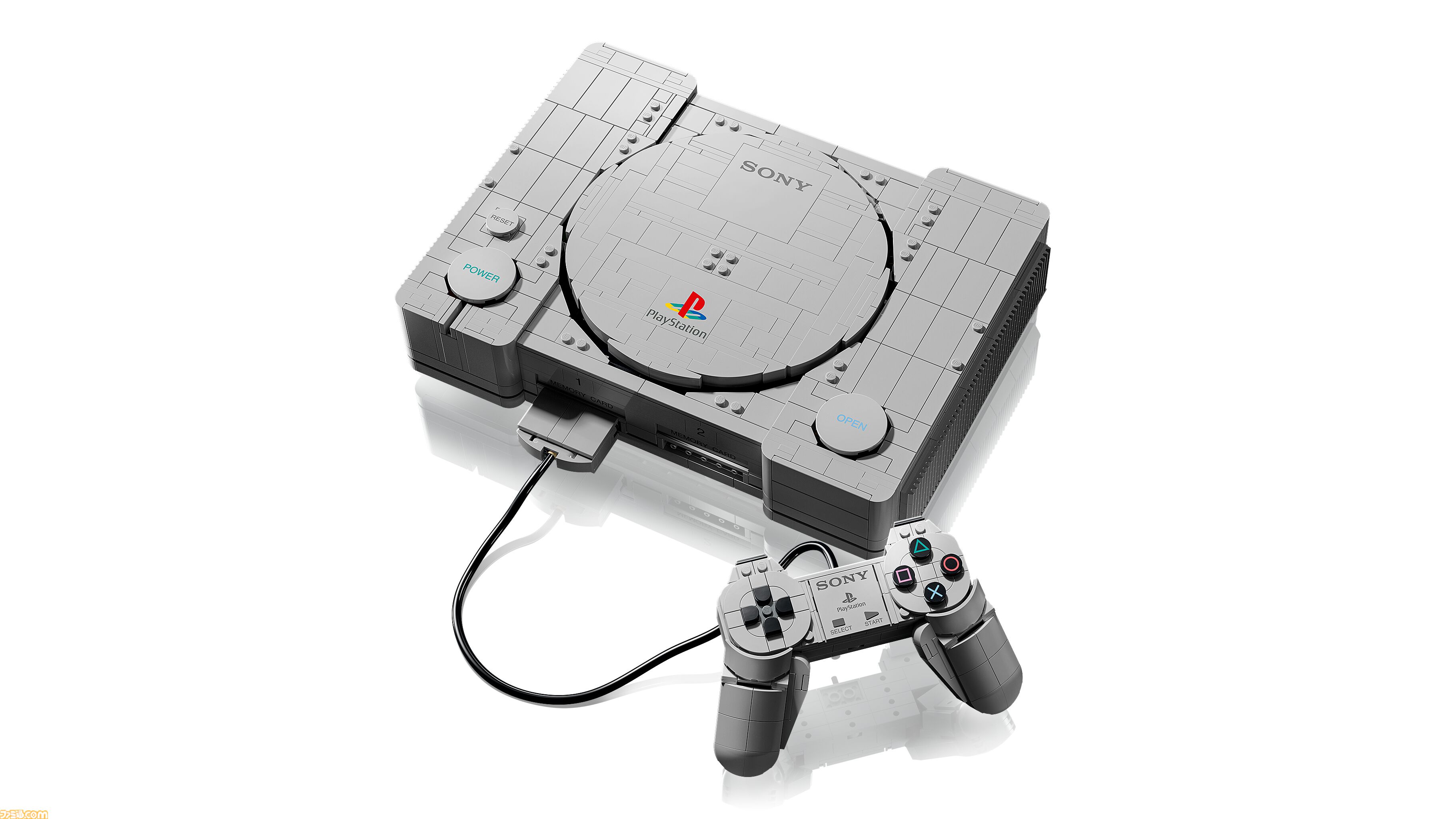 レゴブロックで初代プレイステーションを再現した『レゴ PlayStation』が10月4日発売。内部には『グランツーリスモ』や『サルゲッチュ』モチーフのジオラマも