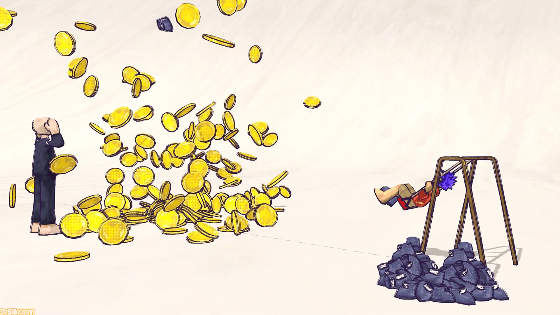 ブランコ靴飛ばしゲーム『Shoe it All!』が配信開始。靴を飛ばして目標をぶっ壊す、シンプルで童心に返れる物理演算パズル