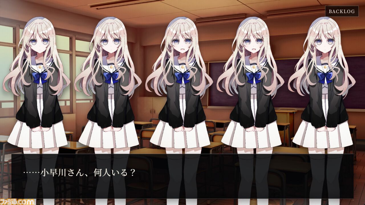 ソウルライク恋愛ゲーム続編『小早川さんはソウルライク5』配信開始。5人に増えた小早川さんと「パリィ」や「ローリング」で会話し、本物を見極める