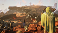 『Dune: Awakening』の世界が見えてきた。映画『デューン 砂の惑星』を題材にしたオープンワールドサバイバルMMO。砂嵐がすべてをリセットする過酷な星で水と資源を争奪する大規模ギルド戦が展開
