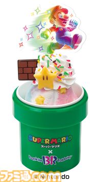 『スーパーマリオ』サーティワンとのコラボキャンペーンが6月28日より開始。土管カップのサンデーやハテナブロックのアイスセットなどが登場