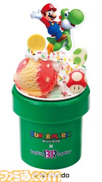 『スーパーマリオ』サーティワンとのコラボキャンペーンが6月28日より開始。土管カップのサンデーやハテナブロックのアイスセットなどが登場