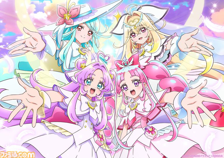 『映画名探偵プリキュア︕不思議な庭と2⼈の秘密』映画限定フューチャーフォームが解禁。⻩⾦の⽻根と星のモチーフが⽬を引くデザインに