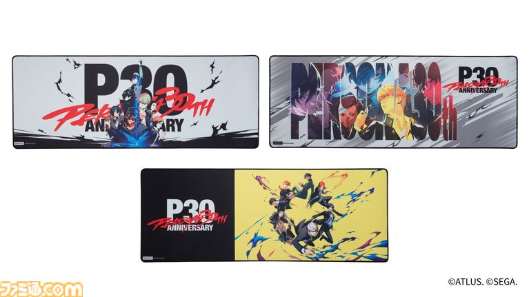 【ペルソナ】『P5R』のメニュー画面ブロック、各主人公のペルソナ刺繍ステッカーなど30周年グッズも。東京ゲームショウで先行販売
