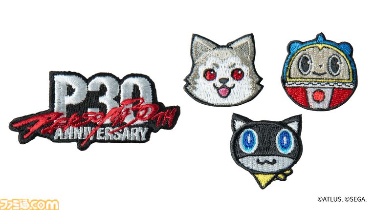 【ペルソナ】『P5R』のメニュー画面ブロック、各主人公のペルソナ刺繍ステッカーなど30周年グッズも。東京ゲームショウで先行販売