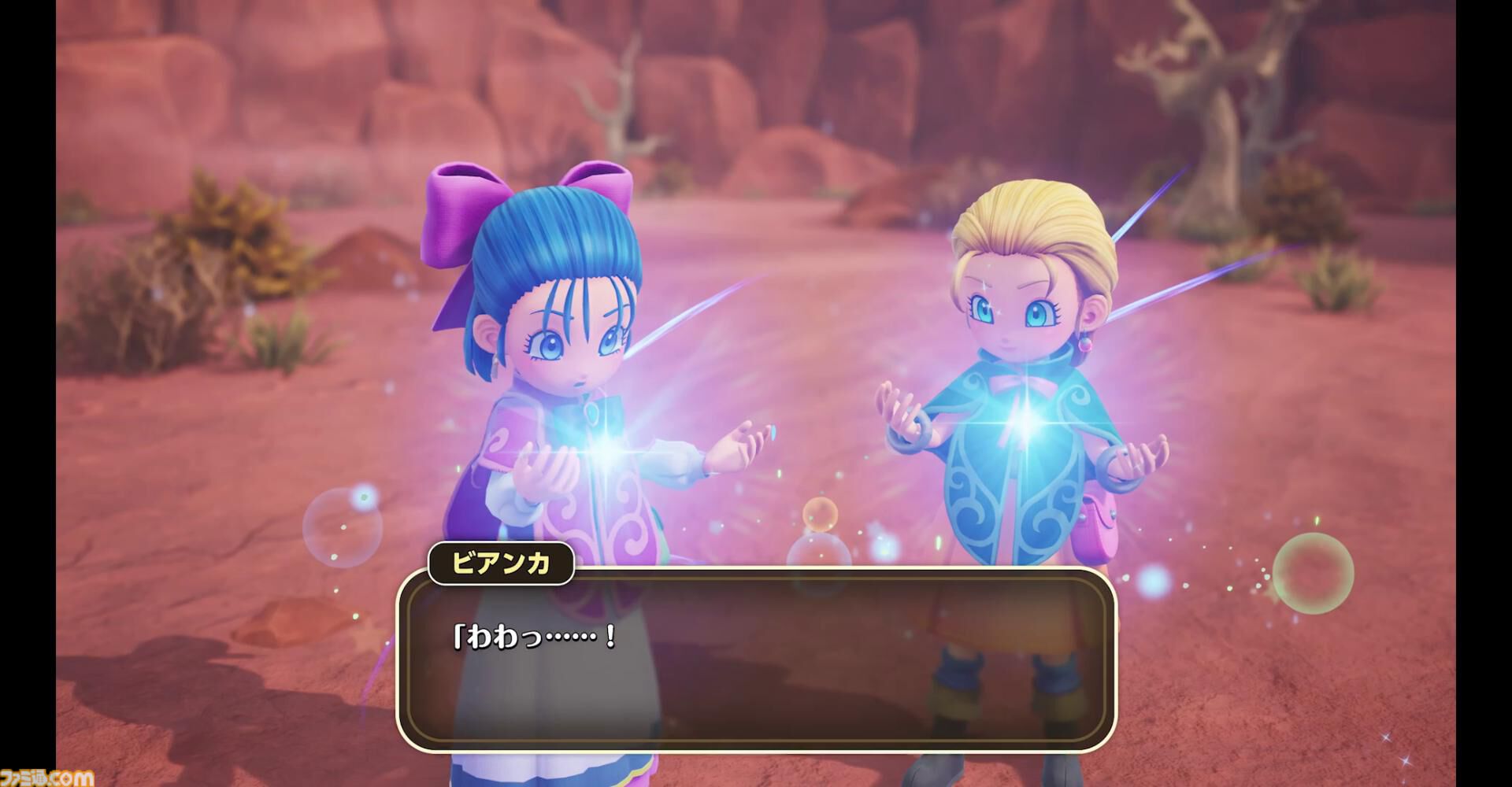 『ドラクエモンスターズ４』先行プレイリポート。シリーズの魅力を継承しつつ、冒険や配合が快適になるポイント多数！ ビアンカとフローラ、デボラもかわいい【ドラゴンクエストモンスターズ４　枯れ木の国のビアンカ・フローラ】
