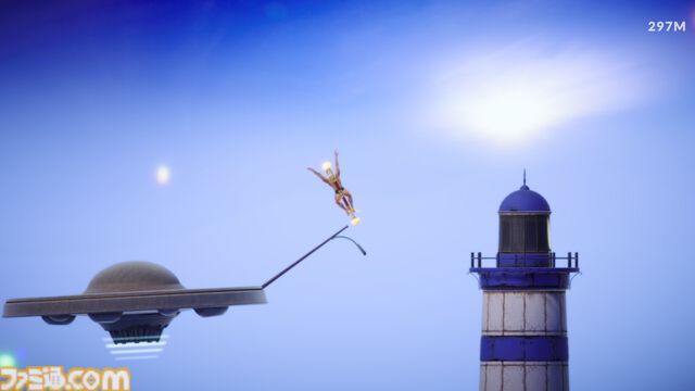 【如意おじ】跳ねて頂上を目指す壺おじ風アクション『Bouncing Over It』Steamストアページが公開。おじさんが孫悟空の“如意棒”を使って跳びまくる