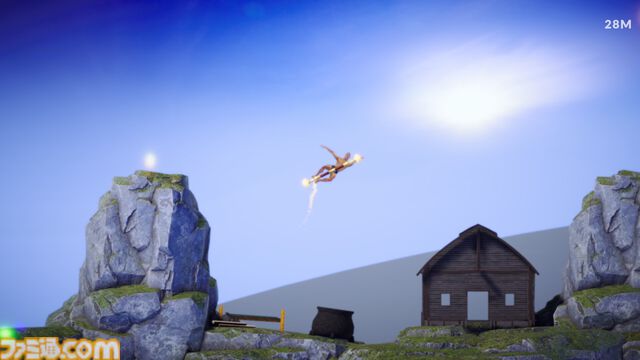 【如意おじ】跳ねて頂上を目指す壺おじ風アクション『Bouncing Over It』Steamストアページが公開。おじさんが孫悟空の“如意棒”を使って跳びまくる