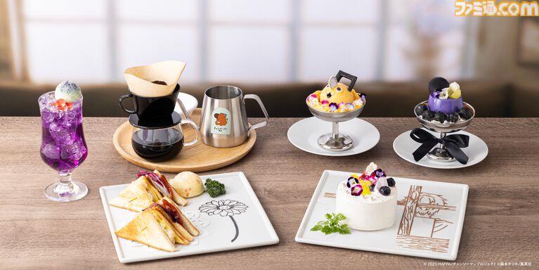 『チェンソーマン レゼ篇』喫茶二道モチーフの喫茶店が10月1日より期間限定でオープン。デンジとレゼをイメージしたサンドイッチやポチタのミニパフェなどが登場