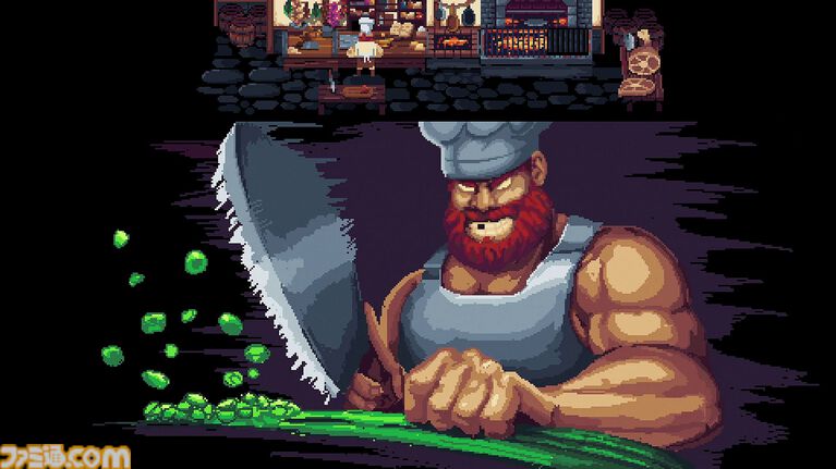 『Monster Cuisine』モンスターを狩って調理し、酒場を切り盛りするドット絵アクションRPG。戦場と厨房を行き来して大繁盛する酒場を目指せ