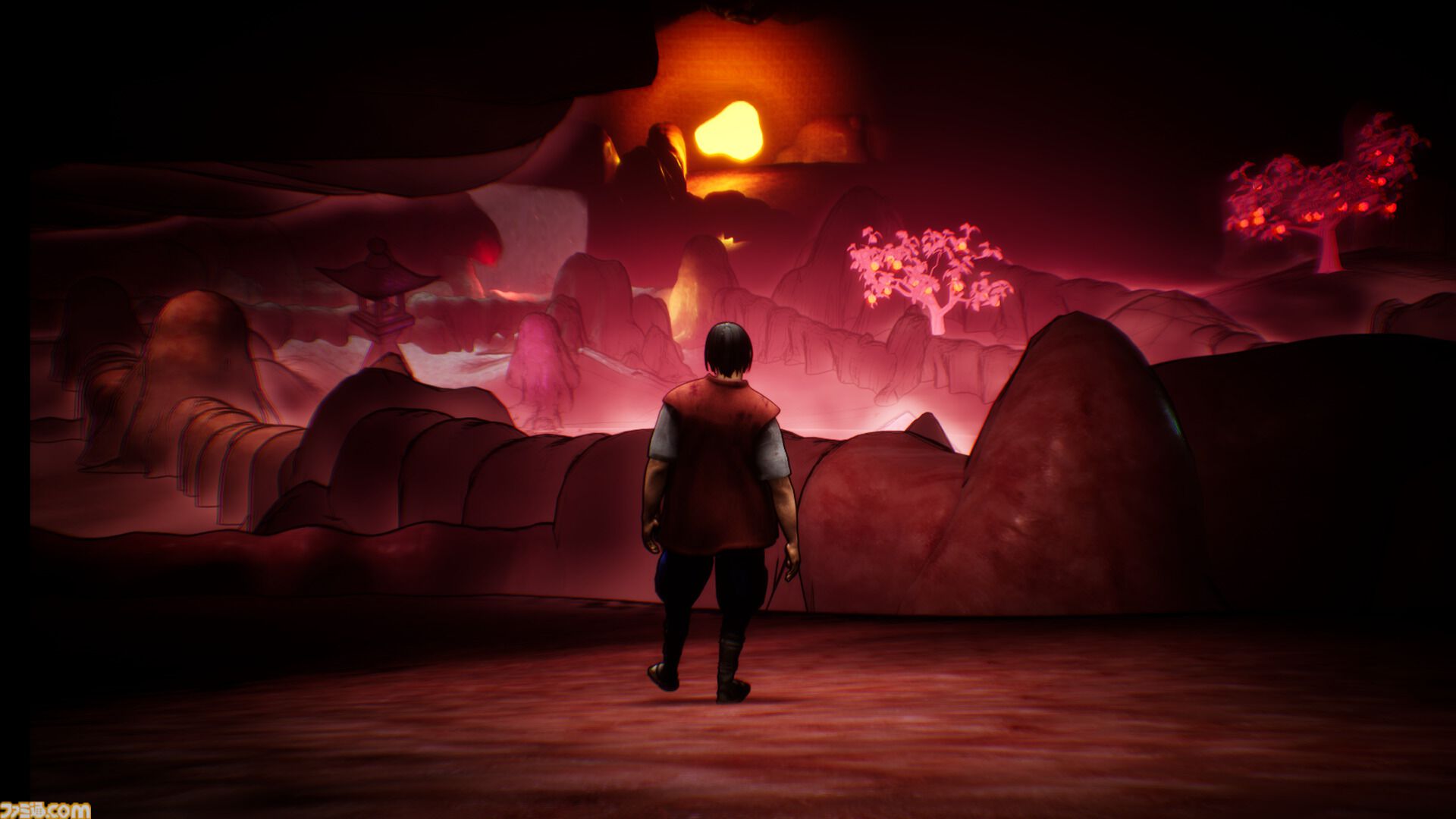 『デス桃太郎』鬼ヶ島を銃弾で制圧するホラーアクションがSteamに登場。おじいさんの包丁から逃げ、犬・猿・キジは地雷ときびだんごで従える
