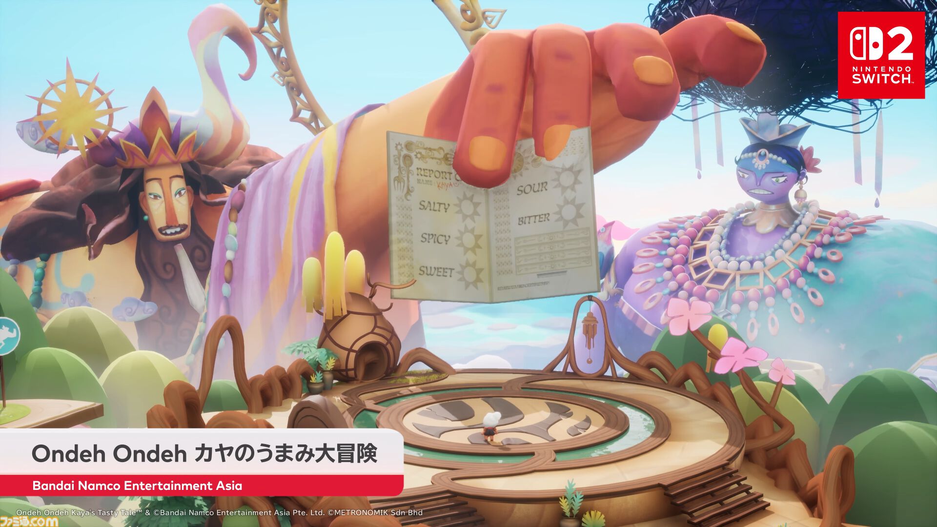 『Ondeh Ondeh カヤのうまみ大冒険』リズムに溢れた島々の謎に挑むバンナム新作ゲームが2027年発売【Nintendo Direct 2026.9.9】