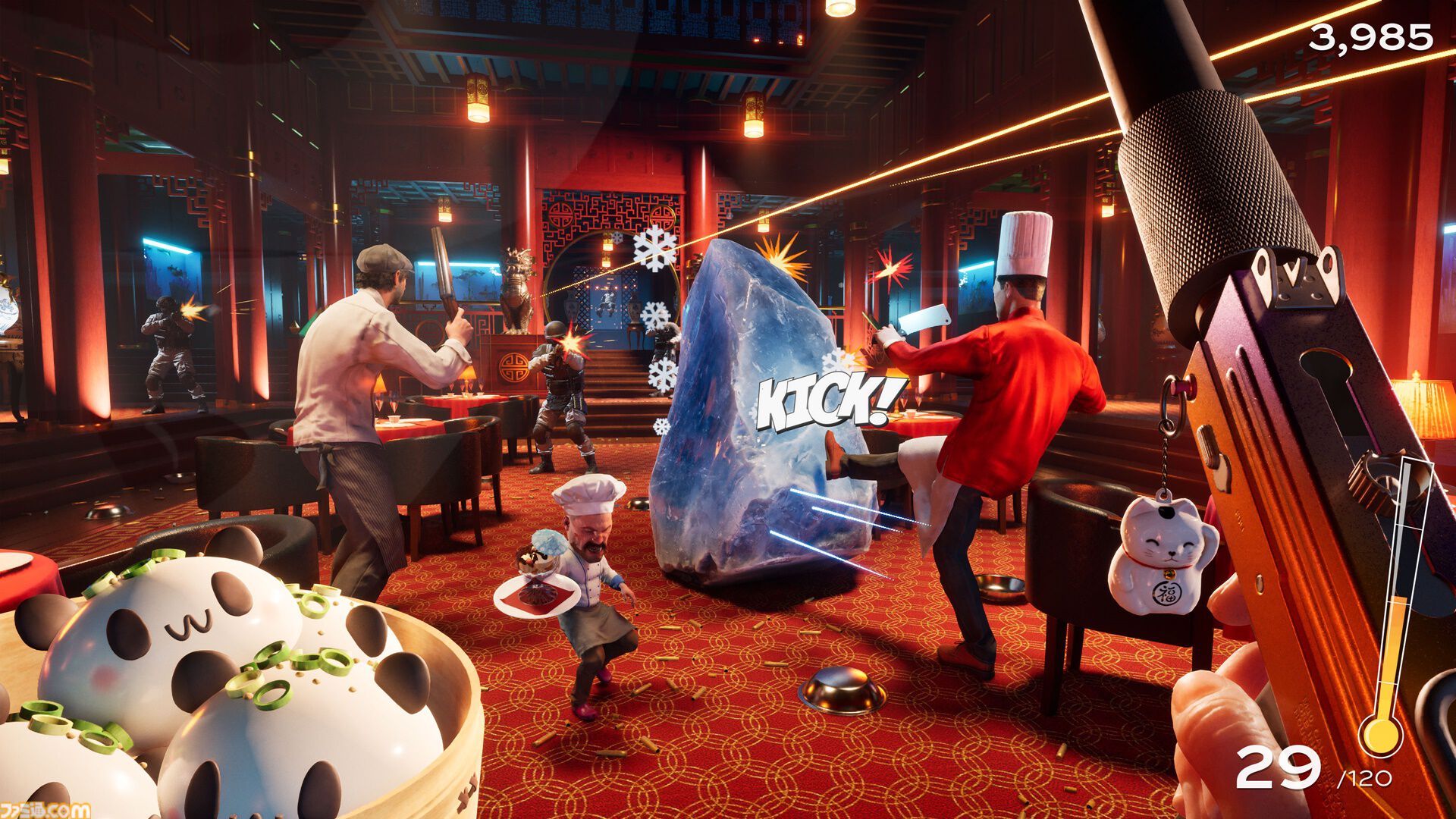 『メイヘム・アラカルト』オーダーをさばきながら、襲ってくる敵を倒す協力型クッキングFPS。2027年にSteamで早期アクセスを開始
