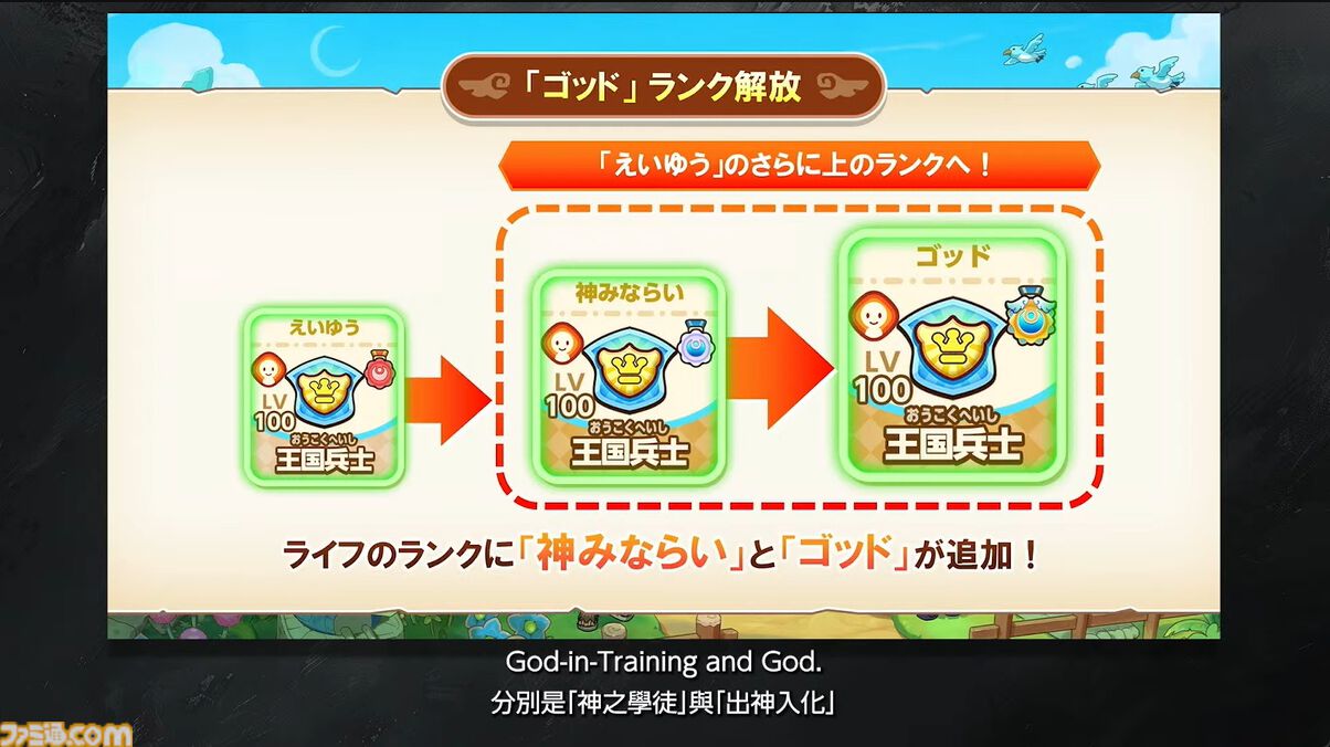 『ファンタジーライフi』有料大型DLC“天界列車としあわせの終着駅”が発表。新ランク“ゴッド”と“神みならい”が登場【LEVEL5 VISION 2026 II 夢】