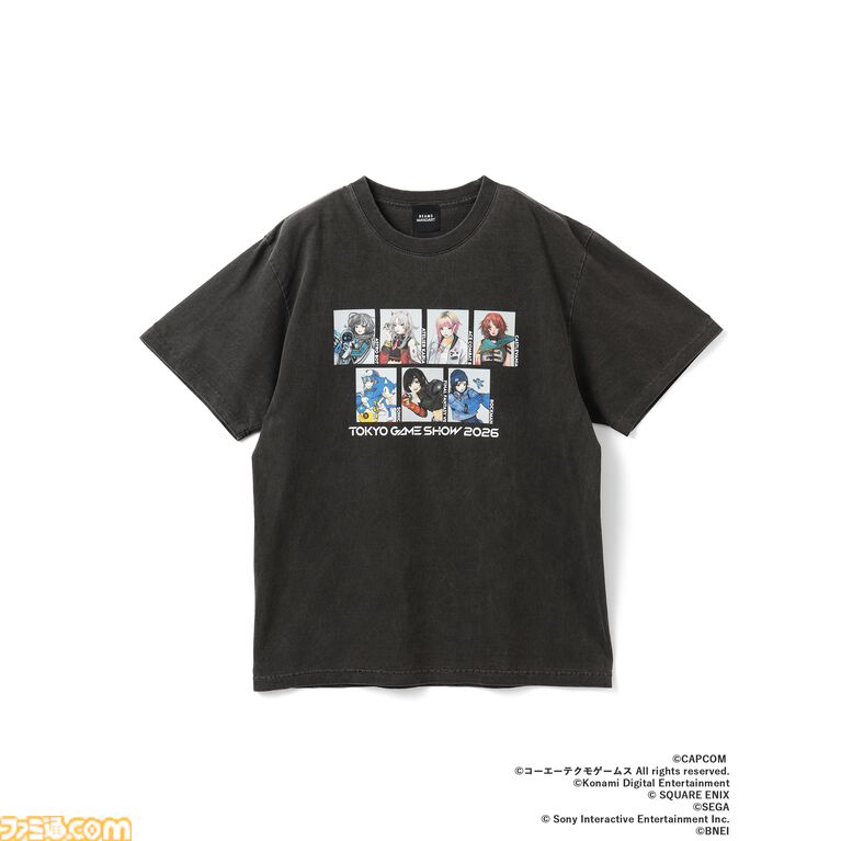 TGS30周年xビームス50周年のコラボTシャツが期間限定で発売。『FF7』ユフィや『ロックマン』『ソニック』などをざしきわらし氏が描き下ろし【TGS2026】