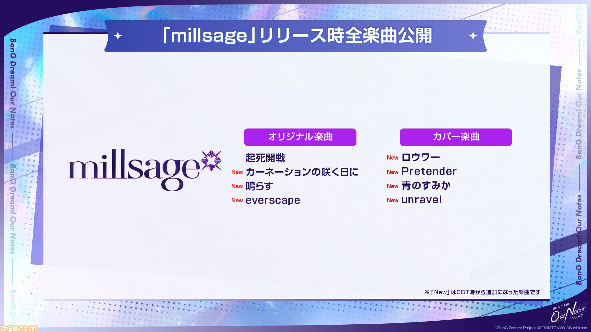 【バンドリ】新作アプリ『アワーノーツ』9月24日正式リリース。全5バンドの初期楽曲やゲームシステムを公開、TGS2026にも出展決定