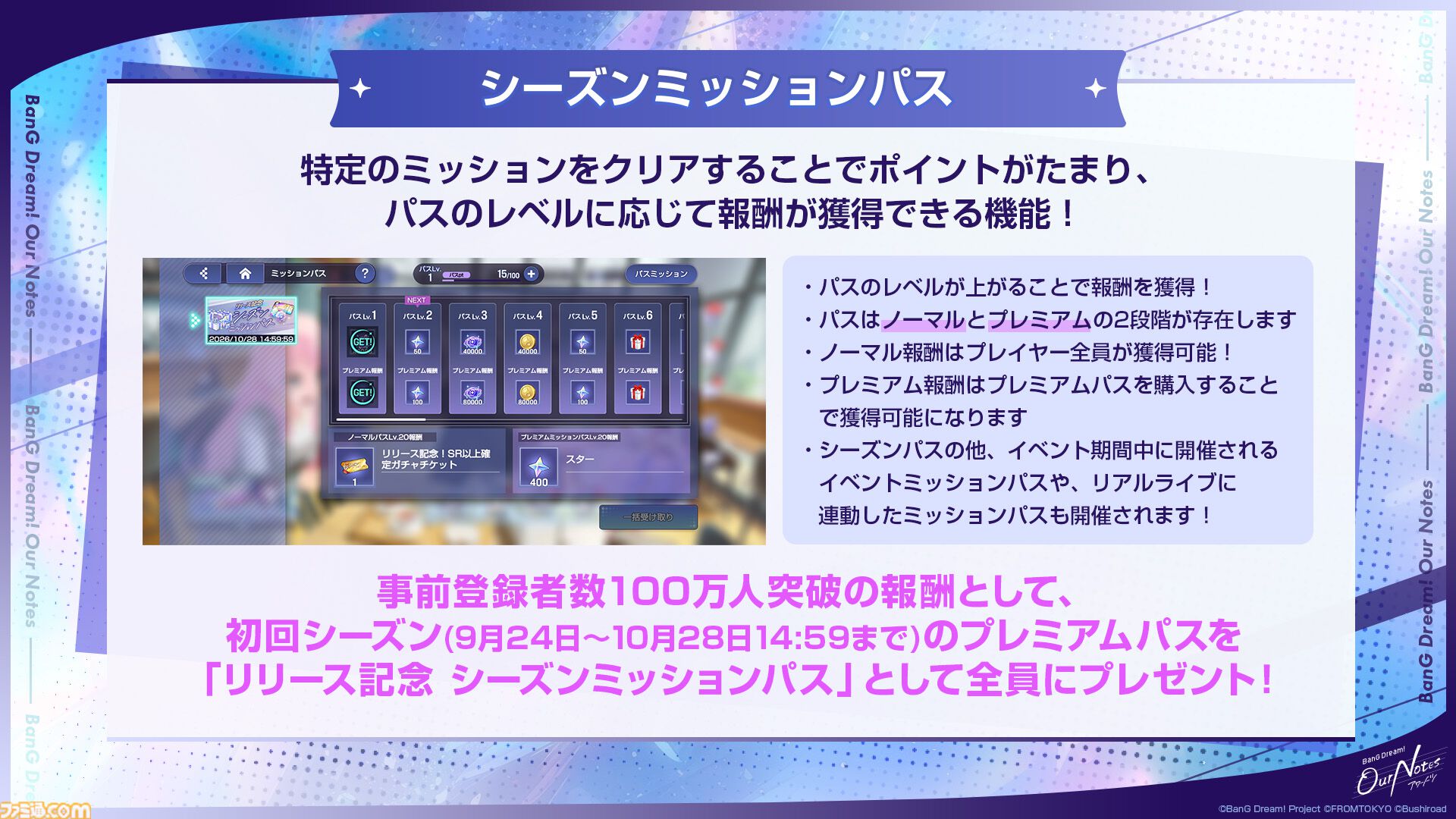 【バンドリ】新作アプリ『アワーノーツ』9月24日正式リリース。全5バンドの初期楽曲やゲームシステムを公開、TGS2026にも出展決定