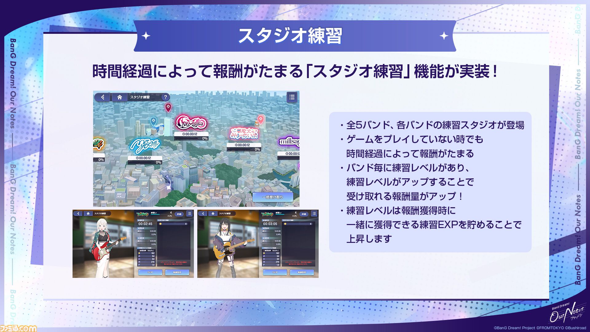 【バンドリ】新作アプリ『アワーノーツ』9月24日正式リリース。全5バンドの初期楽曲やゲームシステムを公開、TGS2026にも出展決定