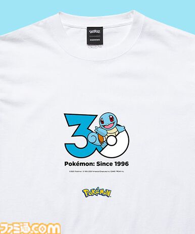 【ポケモン】1025匹のポケモンたちがTシャツに。30周年記念ロゴTシャツが9月18日よりZOZOTOWNで受注販売。オリジナルBOXとともにお届け
