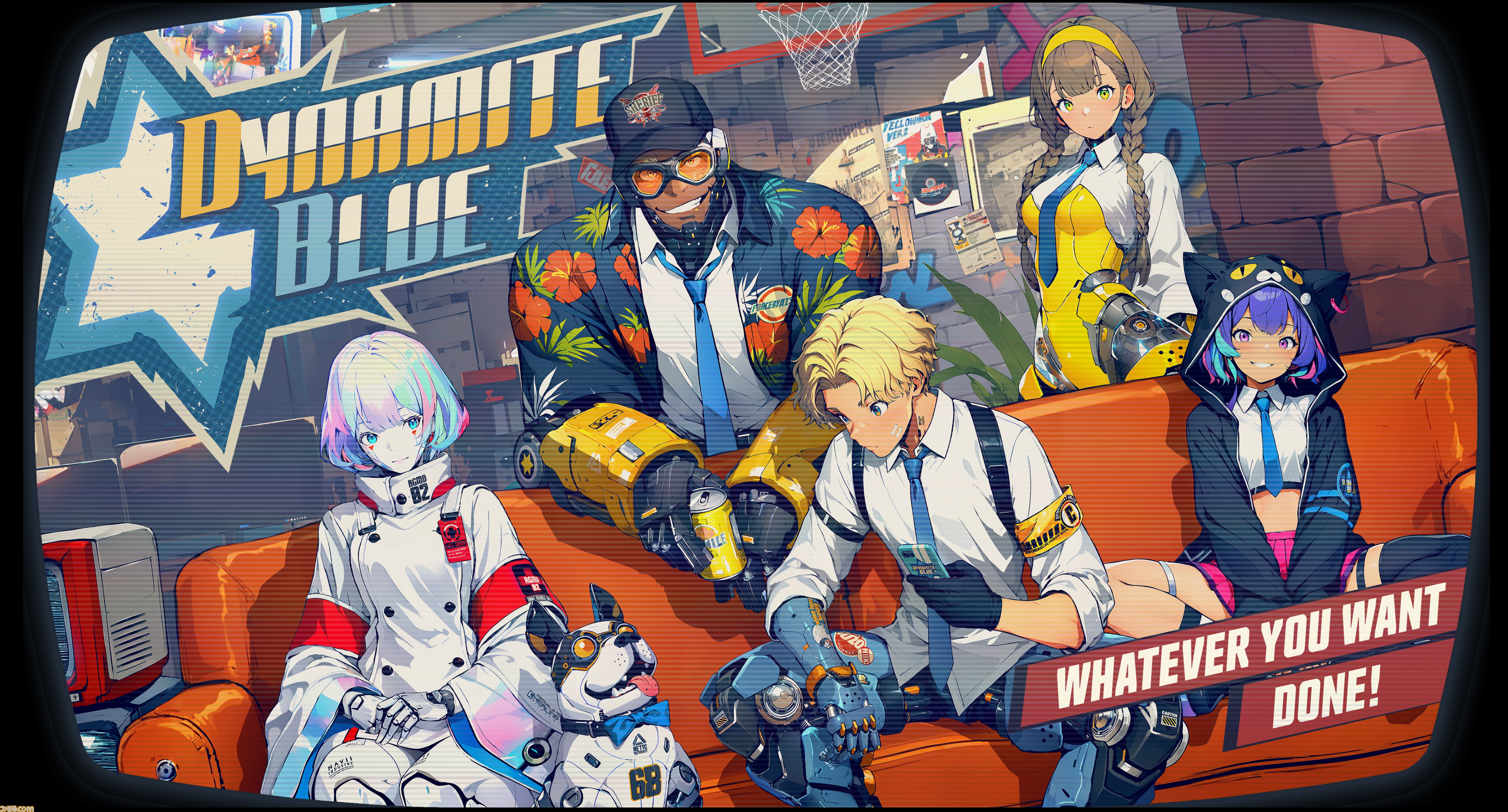 『Dynamite Blue』サイバーパンク2.5Dターン制RPGが9月30日グローバル配信。60体以上の英雄たちが織りなすそれぞれの物語