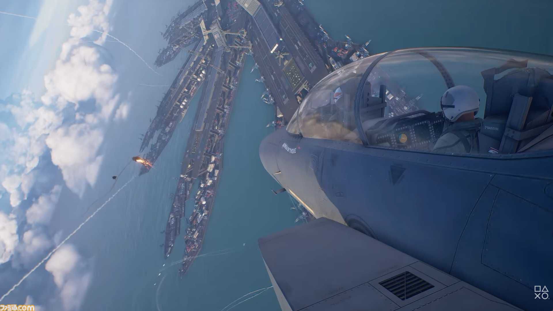 『エースコンバット8』最新ストーリートレーラー公開。公開された超兵器のなかには『AC04』のメガリスを連想させる海上施設も。“シーヴの翼”を上書きするバツ印の意味は？