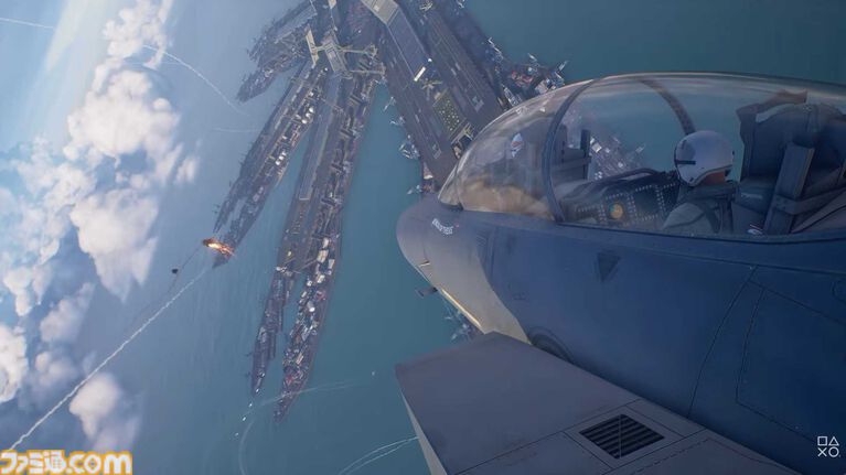 『エースコンバット8』最新ストーリートレーラー公開。公開された超兵器のなかには『AC04』のメガリスを連想させる海上施設も。“シーヴの翼”を上書きするバツ印の意味は？
