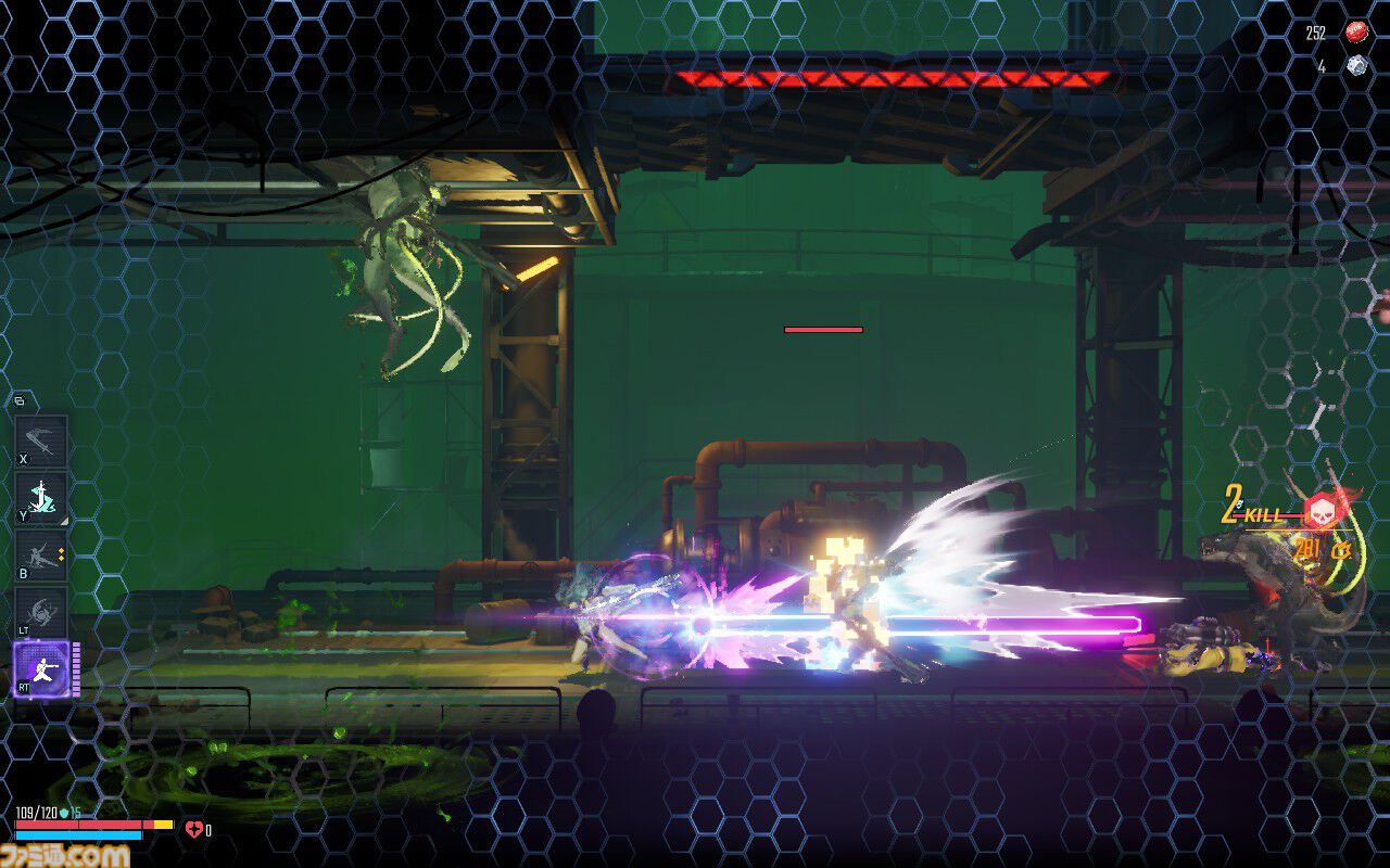 『SlashZero』は歯ごたえ抜群の横スクローグライクだった! 自分で投げた剣をパリィできるアクション重視で