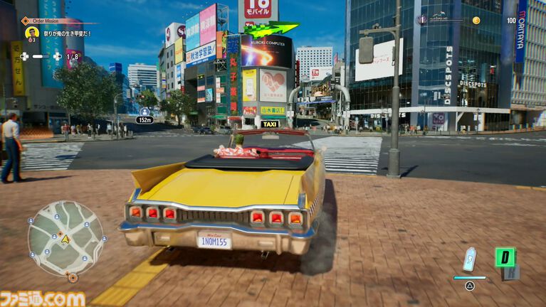 『クレイジータクシー：ワールドツアー』日本マップには渋谷109や一蘭が実名で登場、付近には浅草っぽいエリアも。ダッシュからの直角コーナリングはドライブゲームの常識を超えている