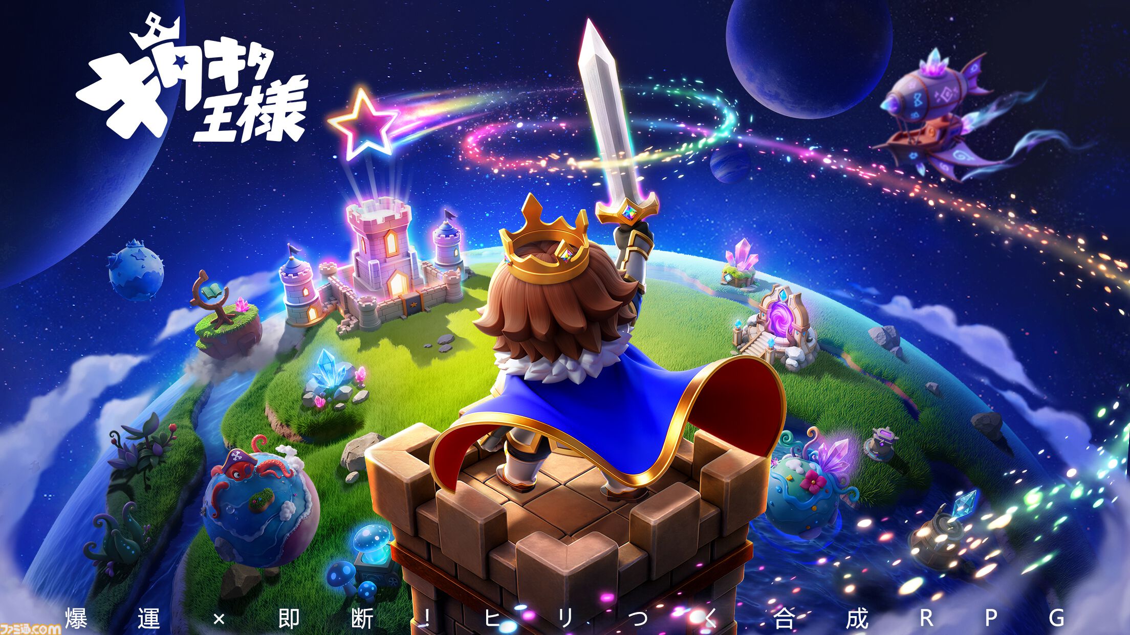 『キタキタ王様』ランダム要素と戦略の駆け引きが鍵を握るスマホ向けRPGの事前登録が受付開始。CBT参加者も募集スタート