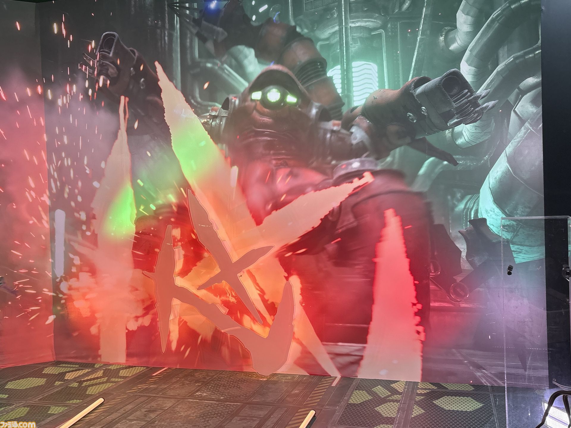 スクエニブースに巨大メテオが出現。忘らるる都でのあのシーンなど『FF7』フォトスポット、限定ノベルティにはレトロパッケージ風BOXも【TGS2026】