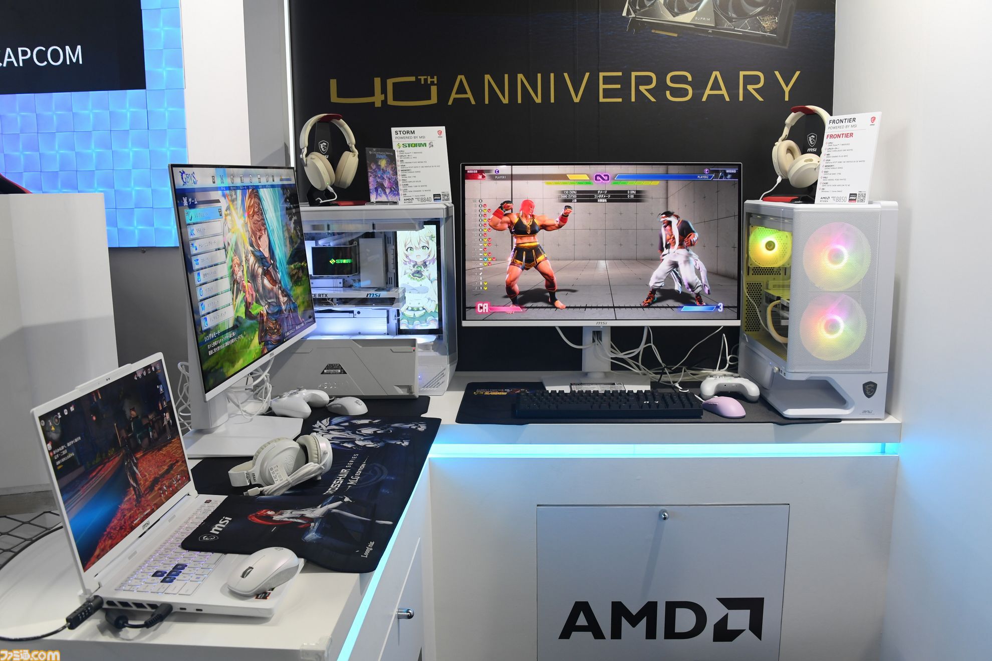 MSIブースで超本格的なドライビングが味わえる！ 総額200万円超えのデスクトップPCの中には3つの液晶ディスプレイを搭載【TGS2026】