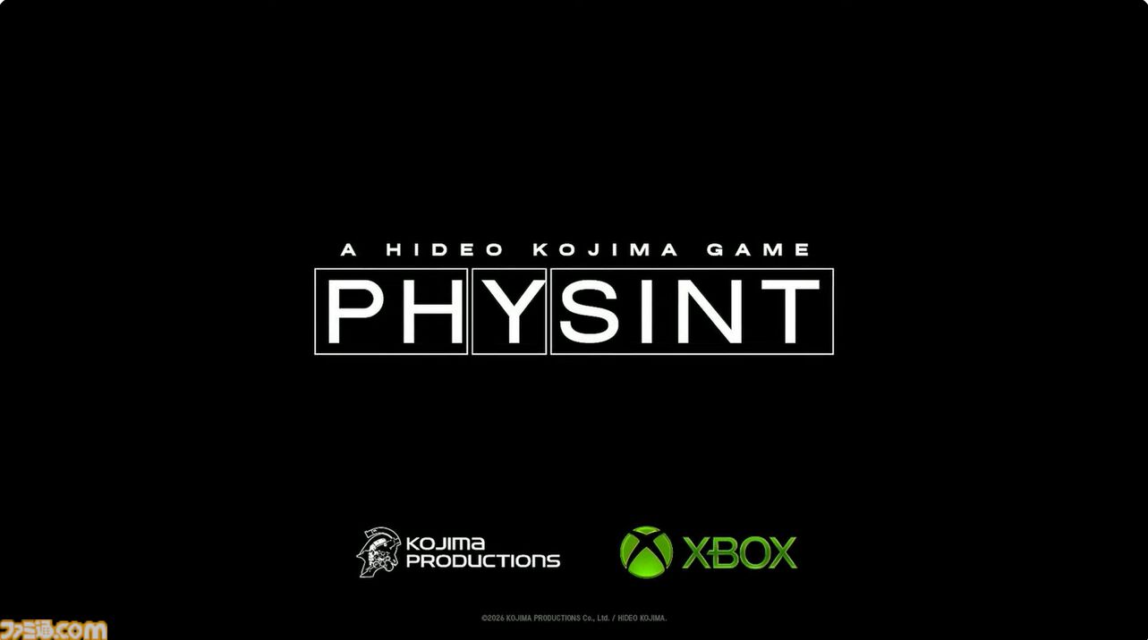 小島監督がXBOX ゲームショウ 2026 ブロードキャストに登場。『OD KNOCK』は開発順調、『PHYSINT』は主役（主演）が発表「僕の開発人生の集大成」。今後の展望を語る【TGS2026】
