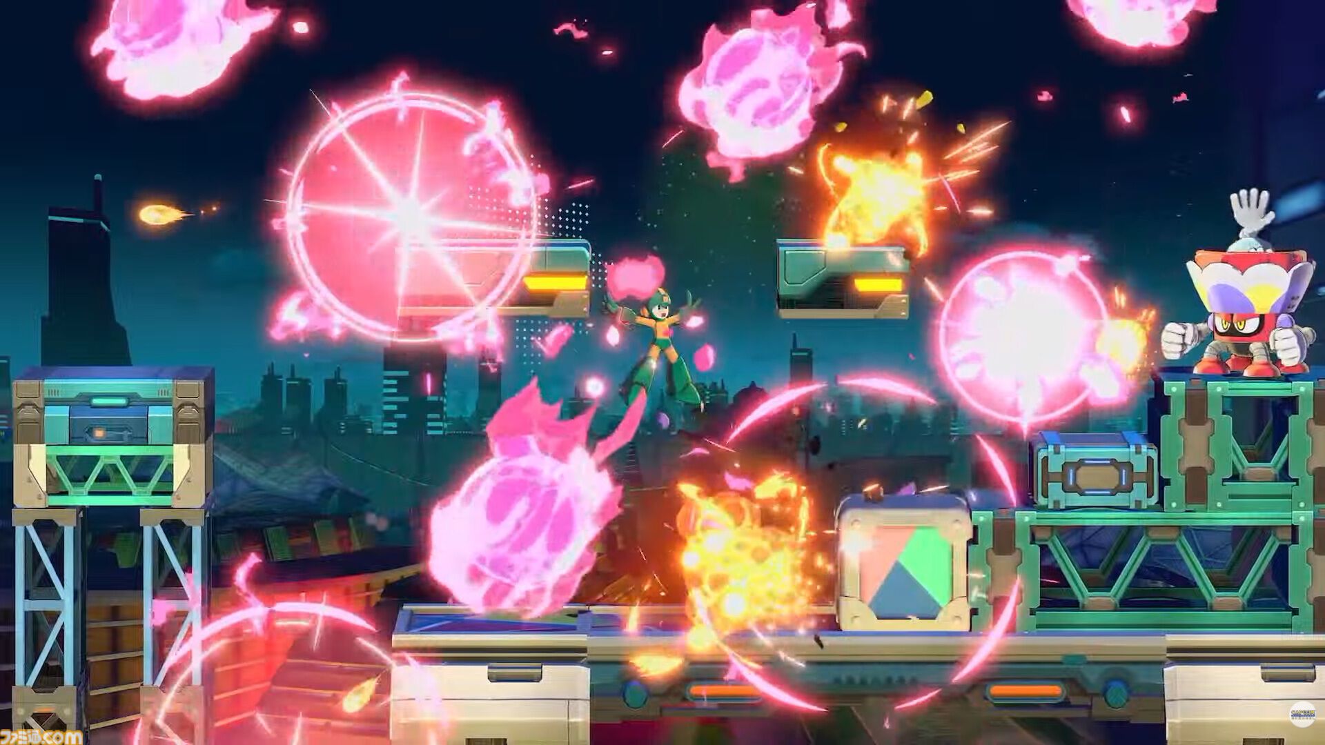 『ロックマン: デュアル オーバーライド』ボスキャラ“ジェットマン”が初公開。『ロックマン8』で登場した武器“アストロクラッシュ”もお披露目