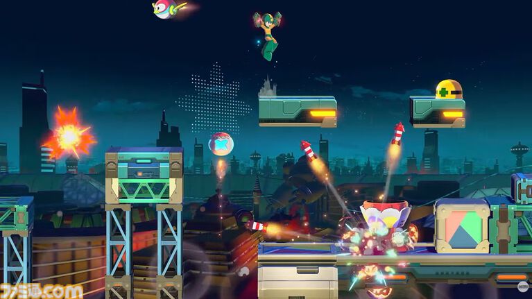 『ロックマン: デュアル オーバーライド』ボスキャラ“ジェットマン”が初公開。『ロックマン8』で登場した武器“アストロクラッシュ”もお披露目