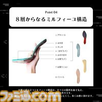アニメ『ニーア オートマタ Ver1.1a』2Bをイメージしたパンプスが登場。黒とシルバーを基調したメカニカルな配色ながら抜け感を意識した人間味のあるデザインに