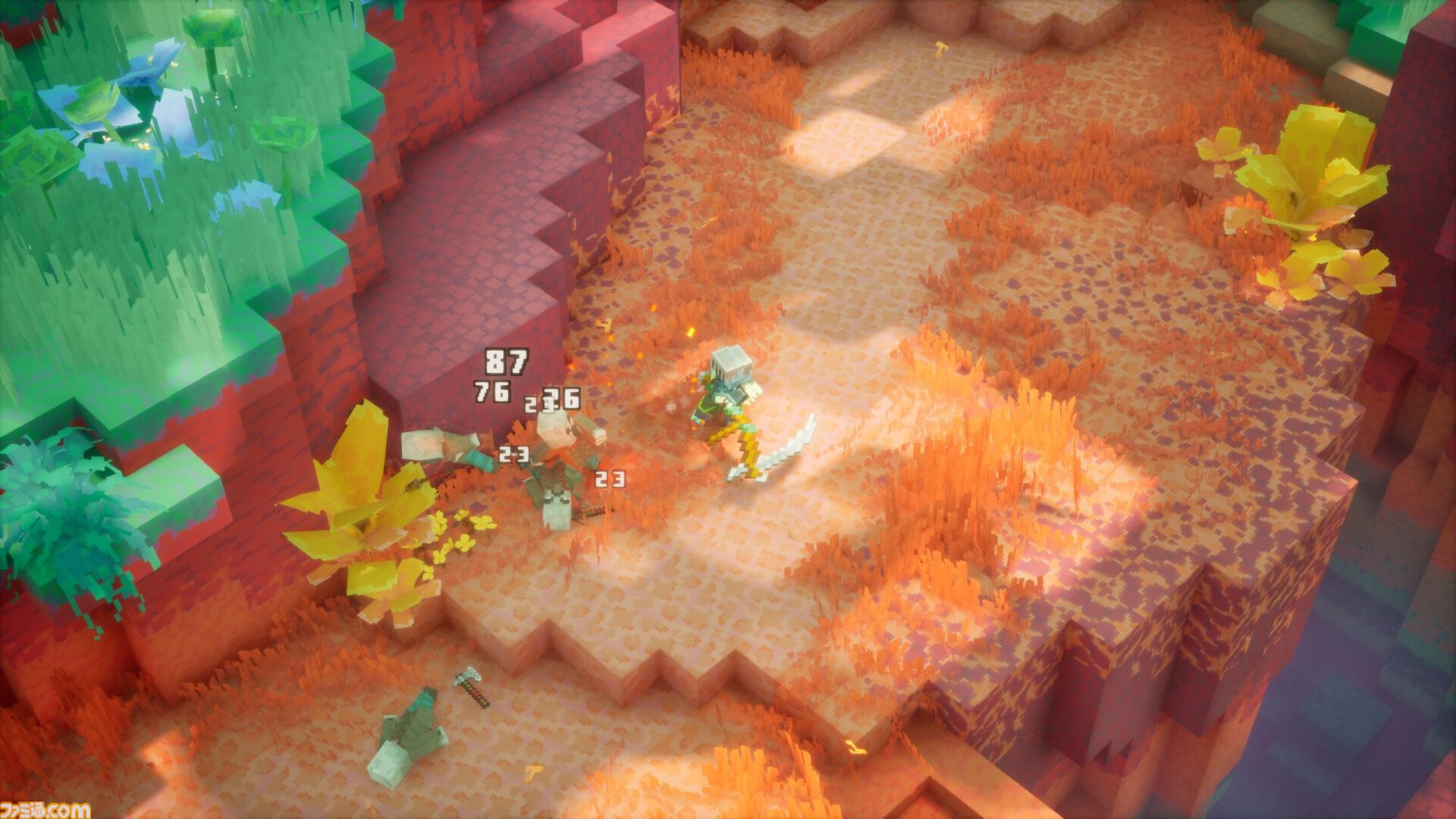 『マイクラダンジョンズ2』ジャンプで広がる立体アクション、仲間と助け合うマルチプレイを体験。開発「新次元シフトは『風の谷のナウシカ』から着想」