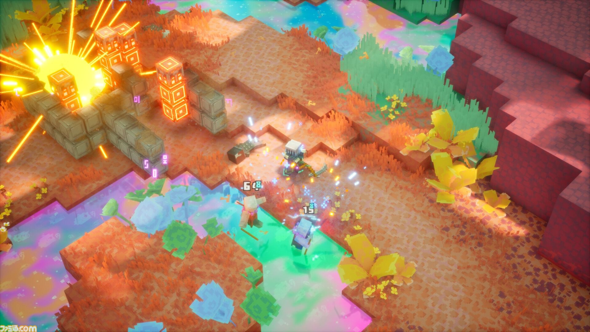 『マイクラダンジョンズ2』ジャンプで広がる立体アクション、仲間と助け合うマルチプレイを体験。開発「新次元シフトは『風の谷のナウシカ』から着想」