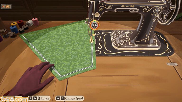 『ドレスメーカー』自分だけのドレス作りが楽しめる裁縫ゲーム。裁断、裁縫、装飾を行ってお客さんのオーダーに沿ったドレスを作ろう