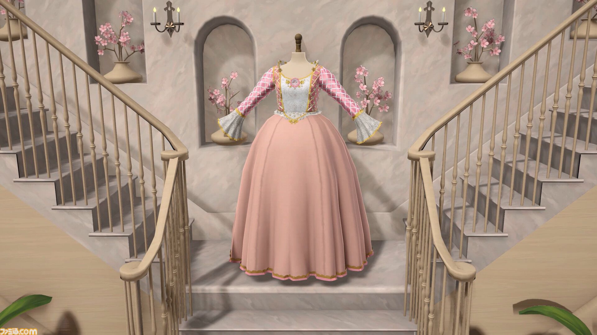 『ドレスメーカー』自分だけのドレス作りが楽しめる裁縫ゲーム。裁断、裁縫、装飾を行ってお客さんのオーダーに沿ったドレスを作ろう